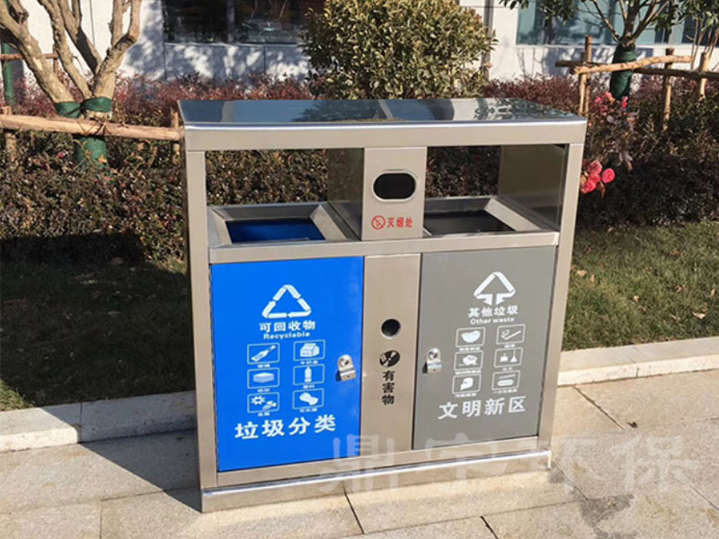 不銹鋼垃圾分類果皮箱DY-A-001